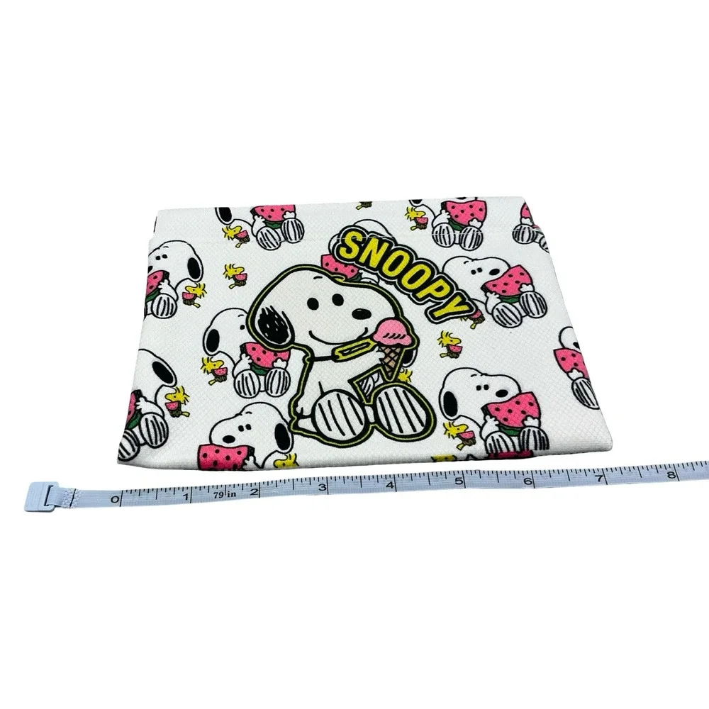 Snoopy Peanuts Squeeze Coin Purse Set 2-Piece White Watermelon Ice Cream New
